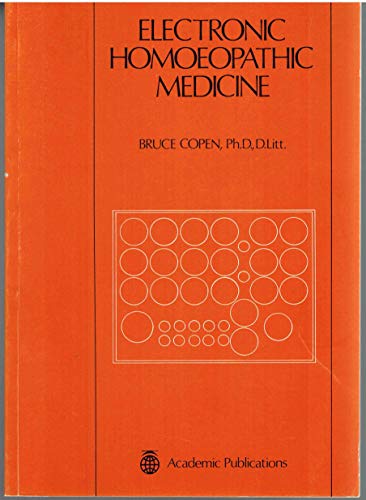 Electronic Homoeopathic Medicine (9780900307669) by Bruce Copen