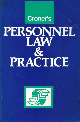 Beispielbild fr Croner's Personnel Law and Practice zum Verkauf von AwesomeBooks