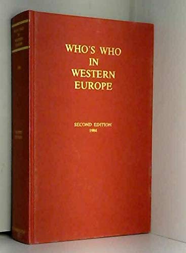 Beispielbild fr Who's Who in Western Europe. zum Verkauf von Yushodo Co., Ltd.