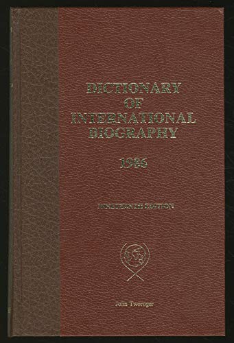 9780900332791: Dictionary of International Biography 1984