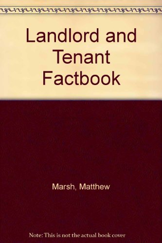 Landlord and Tenant Factbook (9780900382673) by Unknown Author