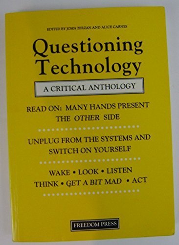 Beispielbild fr Questioning Technology: A Critical Anthology zum Verkauf von HPB-Red