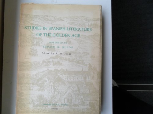 Beispielbild fr Studies in Spanish Literature of the Golden Age zum Verkauf von Anybook.com