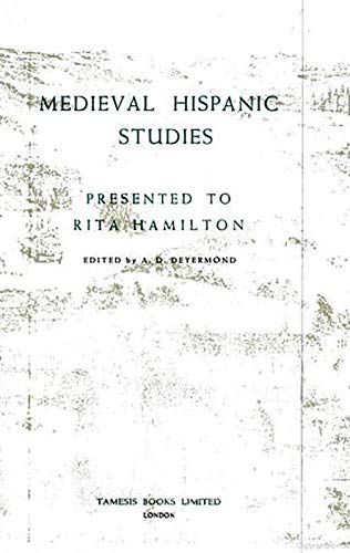 9780900411984: Medieval Hispanic studies presented to Rita Hamilton: 42 (Monografas A)