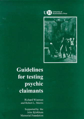 Stock image for Guidelines for Testing Psychic Claimants for sale by GF Books, Inc.