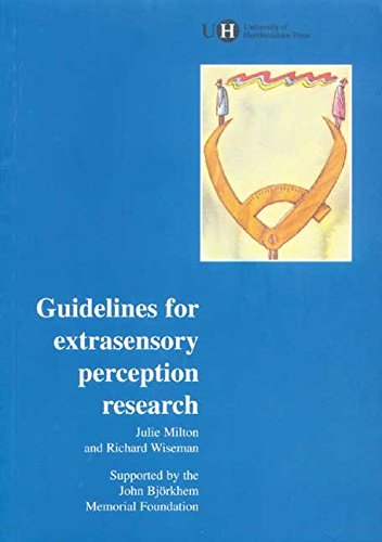 Beispielbild fr Guidelines for Extrasensory Perception Research (Guidelines for Research in Parapsychology) zum Verkauf von Book Alley