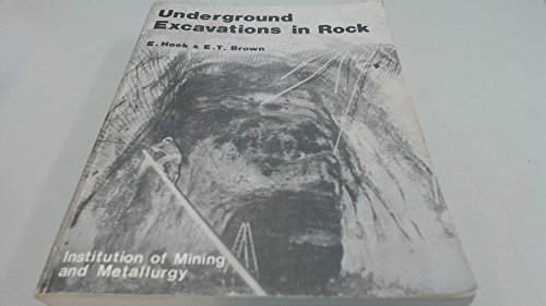 Beispielbild fr Underground Excavation In Rock Pb zum Verkauf von Patrico Books