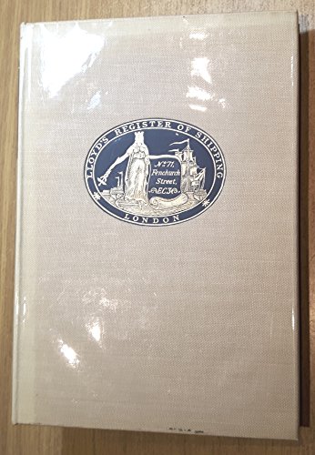 Stock image for Lloyd's Register of Shipping, 1760-1960 for sale by Better World Books Ltd