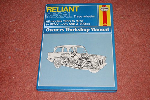 Beispielbild fr Reliant Regal Three Wheeler Owner's Workshop Manual zum Verkauf von Book Deals