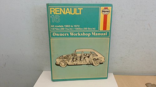 Renault 16 Owner's Workshop Manual (9780900550812) by John Harold Haynes