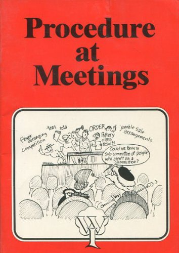 Procedure at Meetings (9780900556678) by National Federation Of Women's Institutes