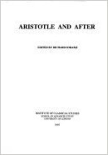 Stock image for Aristotle and After for sale by Anybook.com