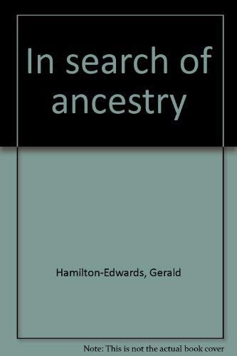 Stock image for In search of ancestry for sale by Reuseabook