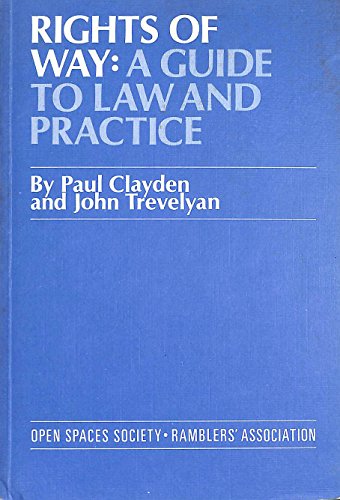 Beispielbild fr Rights of Way: A Guide To Law And Practice zum Verkauf von WorldofBooks
