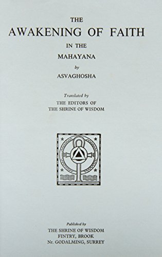 Beispielbild fr The Awakening of Faith in the Mahayana by Asvaghosha zum Verkauf von ThriftBooks-Atlanta