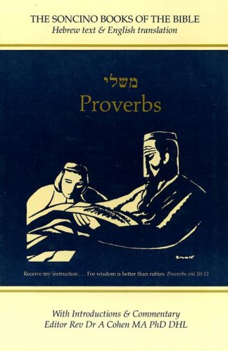 Beispielbild fr Proverbs: Hebrew Text, English Translation and Commentary Digest zum Verkauf von Front Cover Books