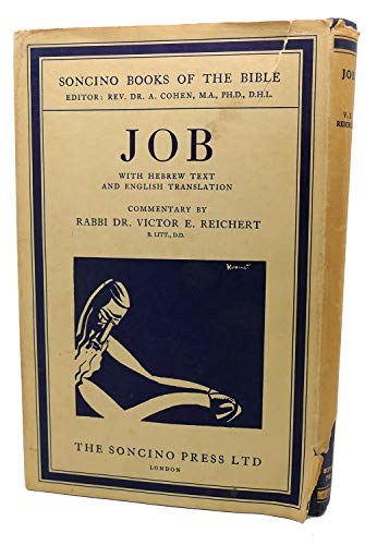 Beispielbild fr Job: Hebrew Text & English Translation with an Introduction and Commentary (Soncino Books of the Bible) (English and Hebrew Edition) zum Verkauf von Ergodebooks