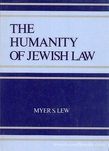 Beispielbild fr The Humanity of Jewish Law. zum Verkauf von Henry Hollander, Bookseller