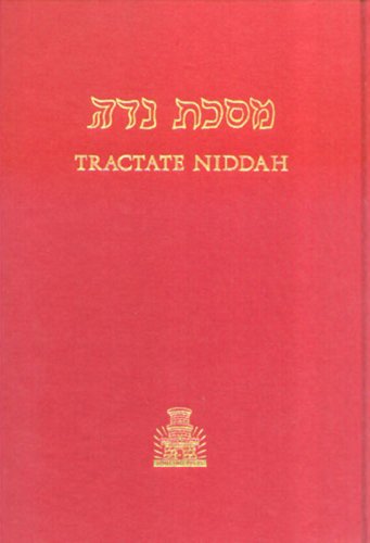 Imagen de archivo de Tractate Niddah (Hebrew-English Edition of the Babylonian Talmud) a la venta por Books From California