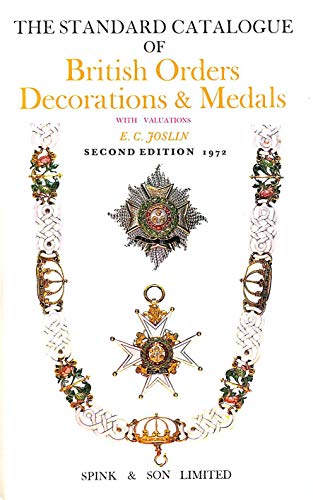 9780900696480: Standard Catalogue of British Orders, Decorations and Medals