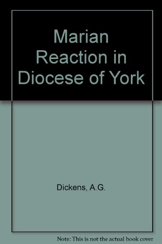 9780900701153: Marian Reaction in Diocese of York: Pt. 1