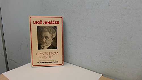 Beispielbild fr Jancek : Leaves from His Life zum Verkauf von Better World Books