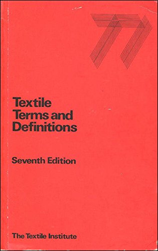 Beispielbild fr Textile Terms and Definitions zum Verkauf von Vashon Island Books