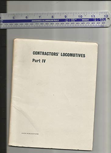 Contractors' Locomotives: Pt. 5 (9780900764233) by David Cole