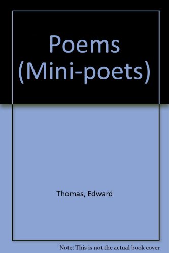 Edward Thomas: [poet] (9780900847653) by Thomas, Edward