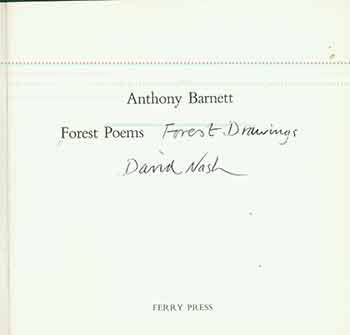 Forest Poems, Forest Drawings (9780900851629) by Anthony Barnett; David Nash
