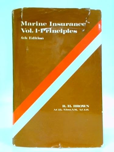 9780900886386: Marine Insurance: Principles v. 1 (Monument S.)