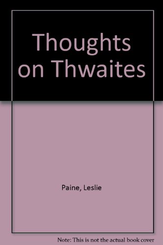 Imagen de archivo de Thoughts on Thwaites, a Commentary on Management Training in the National Health Service a la venta por PsychoBabel & Skoob Books