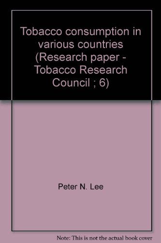 Beispielbild fr Tobacco Consumption in Various Countries zum Verkauf von Better World Books Ltd