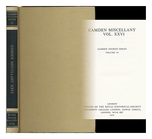 Camden Miscellany XXVI.