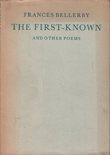 9780901111616: First Known and Other Poems