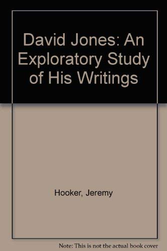9780901111630: David Jones: An Exploratory Study of His Writings