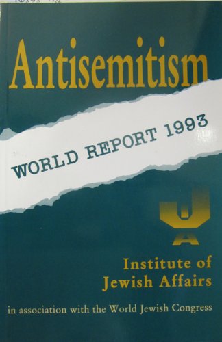 Stock image for Antisemitism World Report for sale by Better World Books