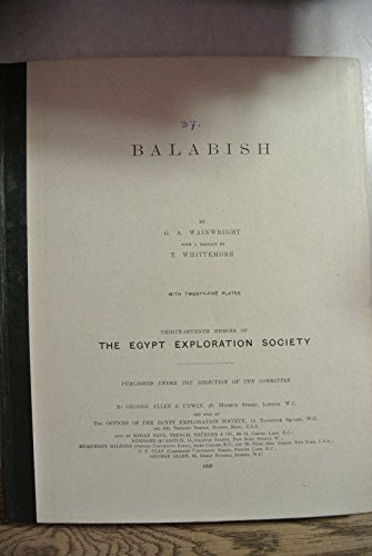 Balabish (9780901212702) by Gerald Averay Wainwright