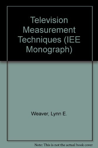 Stock image for TELEVISION MEASUREMENT TECHNIQUES (IEE MONOGRAPH SERIES ; 9) for sale by WONDERFUL BOOKS BY MAIL