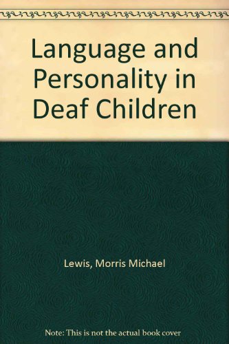 Beispielbild fr Language and Personality in Deaf Children zum Verkauf von Kennys Bookstore