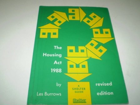 Housing Act 1988 - O/P (9780901242853) by BURROL