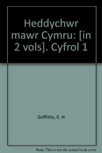 Imagen de archivo de Heddychwr Mawr Cymru Cyfrol 1 a la venta por Lady Lisa's Bookshop