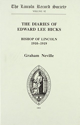 Beispielbild fr The Diaries of Edward Lee Hicks zum Verkauf von Blackwell's