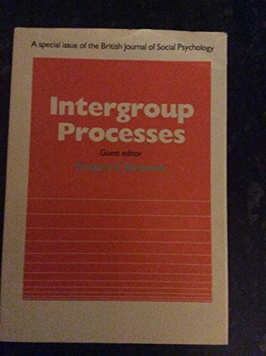 Beispielbild fr Intergroup Processes zum Verkauf von PsychoBabel & Skoob Books