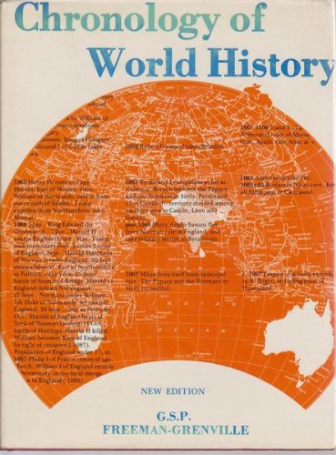 Beispielbild fr Chronology of World History: A Calendar of Principal Events from 3000 BC to AD 1973 zum Verkauf von Anybook.com