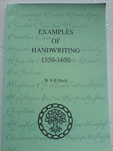 9780901878540: Examples of Handwriting, 1550-1650