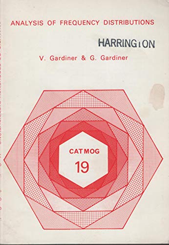 Beispielbild fr Analysis of Frequency Distribution Catmog 19 zum Verkauf von Cambridge Rare Books