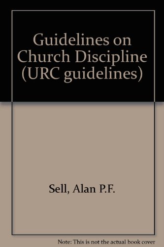 Beispielbild fr Guidelines on Church Discipline zum Verkauf von WeBuyBooks