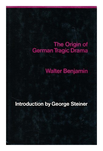 9780902308138: The Origin of German Tragic Drama