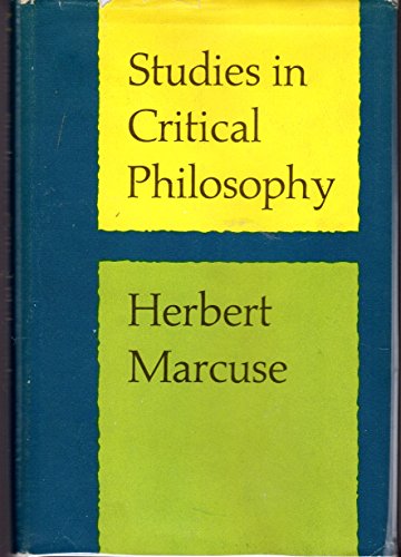 Stock image for Studies in Critical Philosophy for sale by Better World Books: West